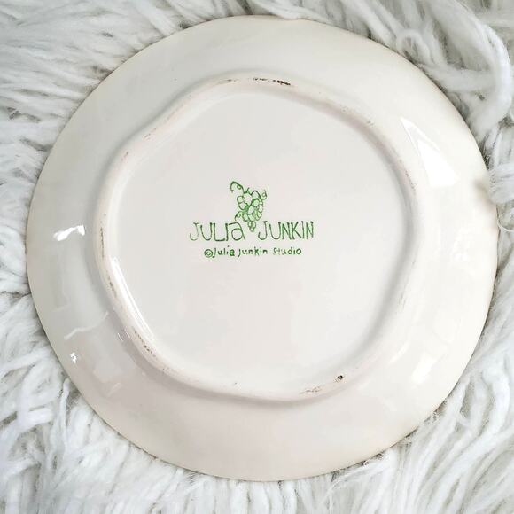 Julia Junkin Studio Vintage Snack Dessert Plates Set of 6 - Picture 7 of 8